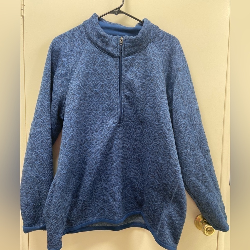 Stormpack blue pullover warm fleece lined size XXL